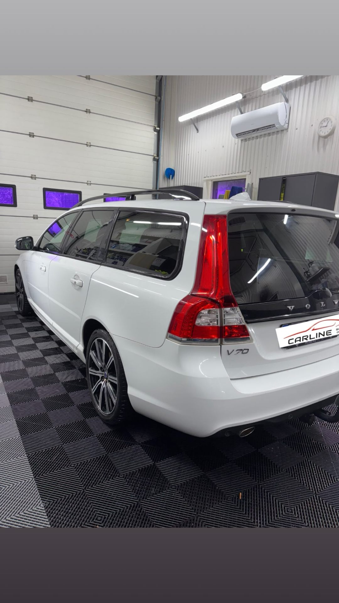 Utvändig tvätt & polering – Volvo V70 – efter